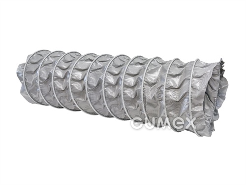 Vzduchotechnická hadice pro odsávání při sváření CP PVC 465, 630/642mm, 0,020bar/-0,002bar, PVC potažená tkanina s textilní výztuhou, pozinkovaná spirála, samozhášivá (NF P 92-503 M1), -10°C/+80°C (krátkodobě +110°C), šedá